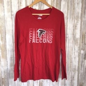 NFL Atlanta Falcons Red Long Sleeve Tee